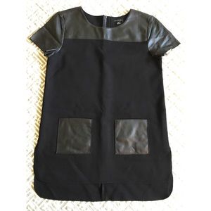 Ann Taylor leather accent tunic
